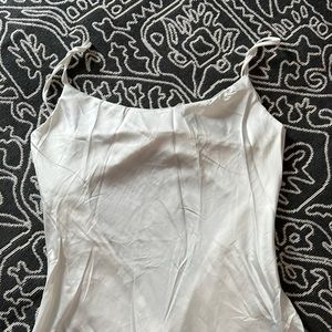 Midi white slip dress-NWT